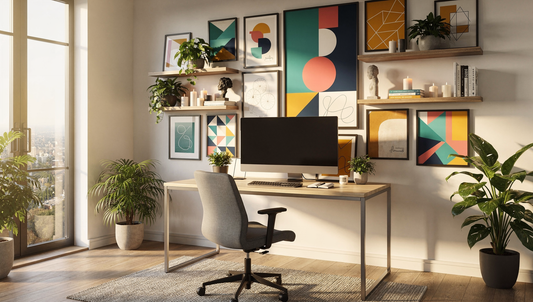 Transforming Your Workspace with Colorful Home Office Wall Decor Ideas