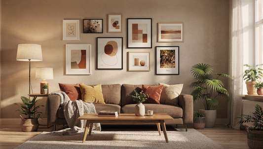 How to Curate a Collection of Wall Art That Harmonizes With Warm Decor and Creates a Welcoming Atmosphere