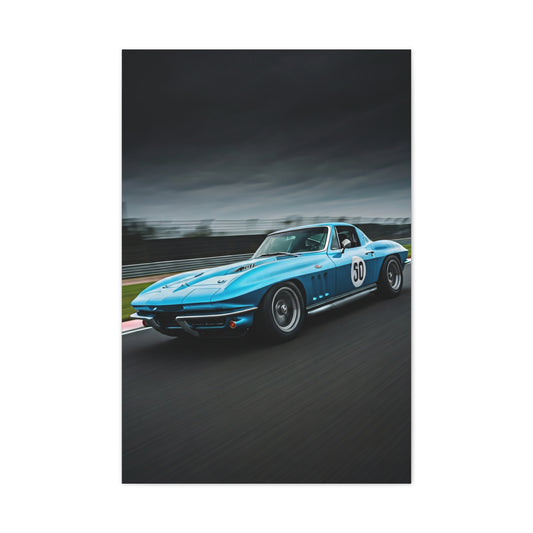1966 Chevrolet Corvette C2 Corner Apex Performance Wall Art & Canvas Prints