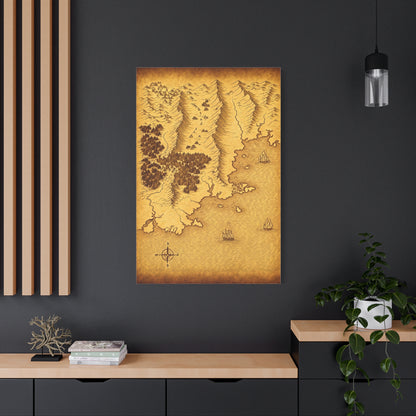 Antique Compass World Map Wall Art & Canvas Prints