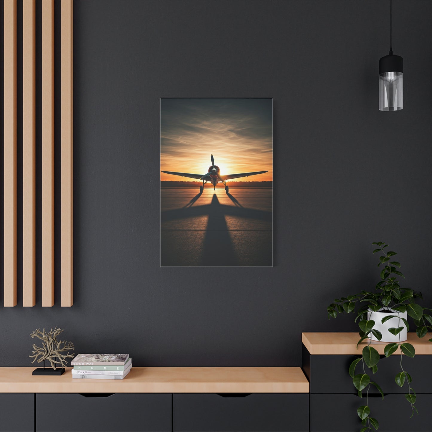 Golden Horizon Propeller Flight Wall Art & Canvas Prints