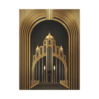Golden Cathedral Deco Architecture Wall Art & Canvas Prints
