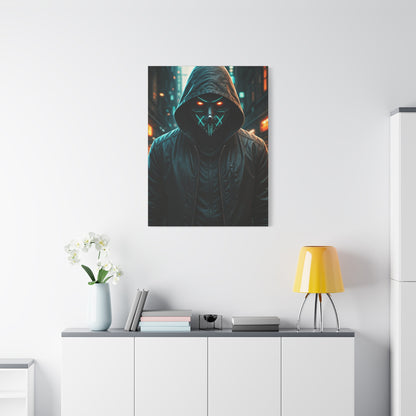 Neon Masked Vigilante Wall Art & Canvas Prints