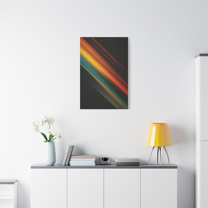 Multicolor Diagonal Energy Abstract Wall Art & Canvas Prints
