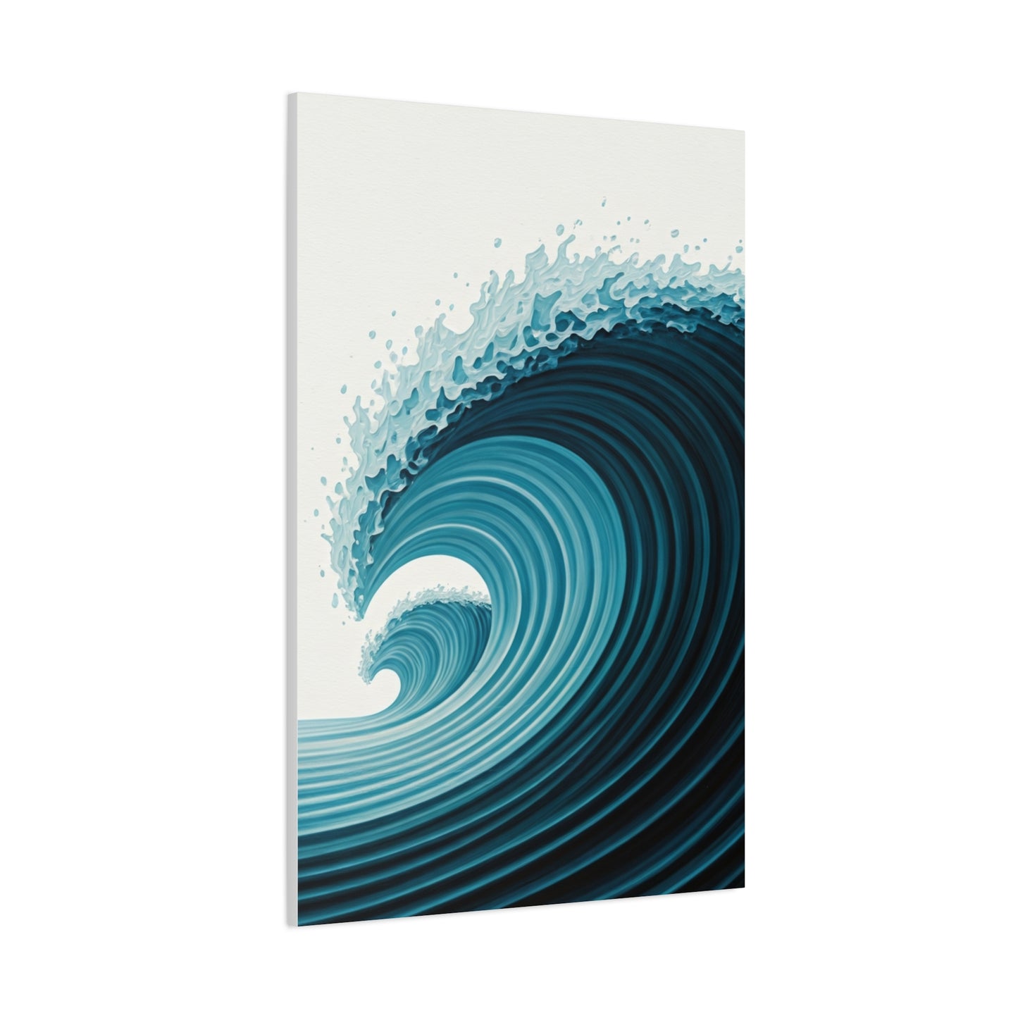 Azure Crest Wave Abstract Wall Art & Canvas Prints