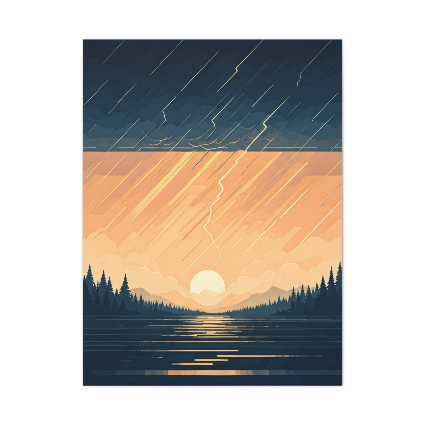 Rainfall at Dusk Wall Art & Canvas Prints