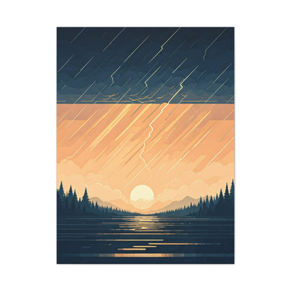 Rainfall at Dusk Wall Art & Canvas Prints
