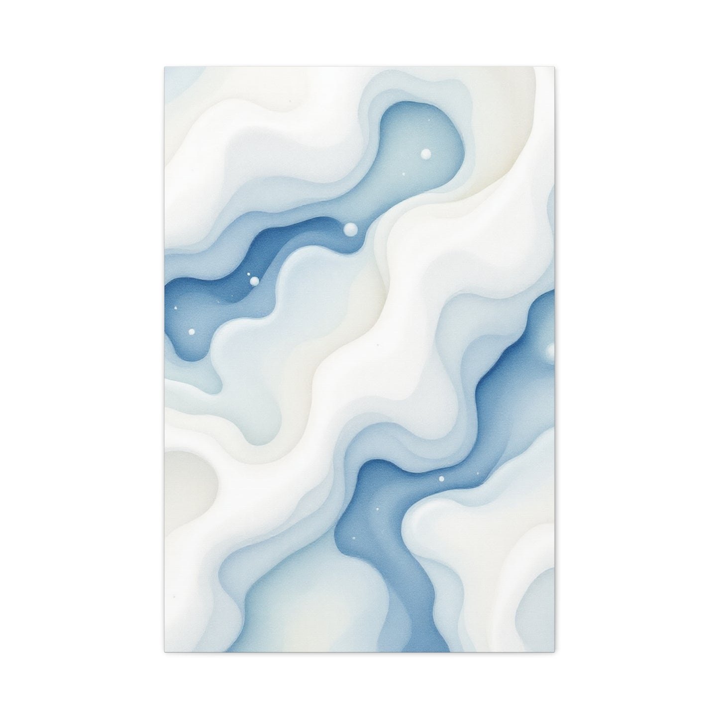 Flowing Blue Marble Waves Wall Art & Canvas Prints