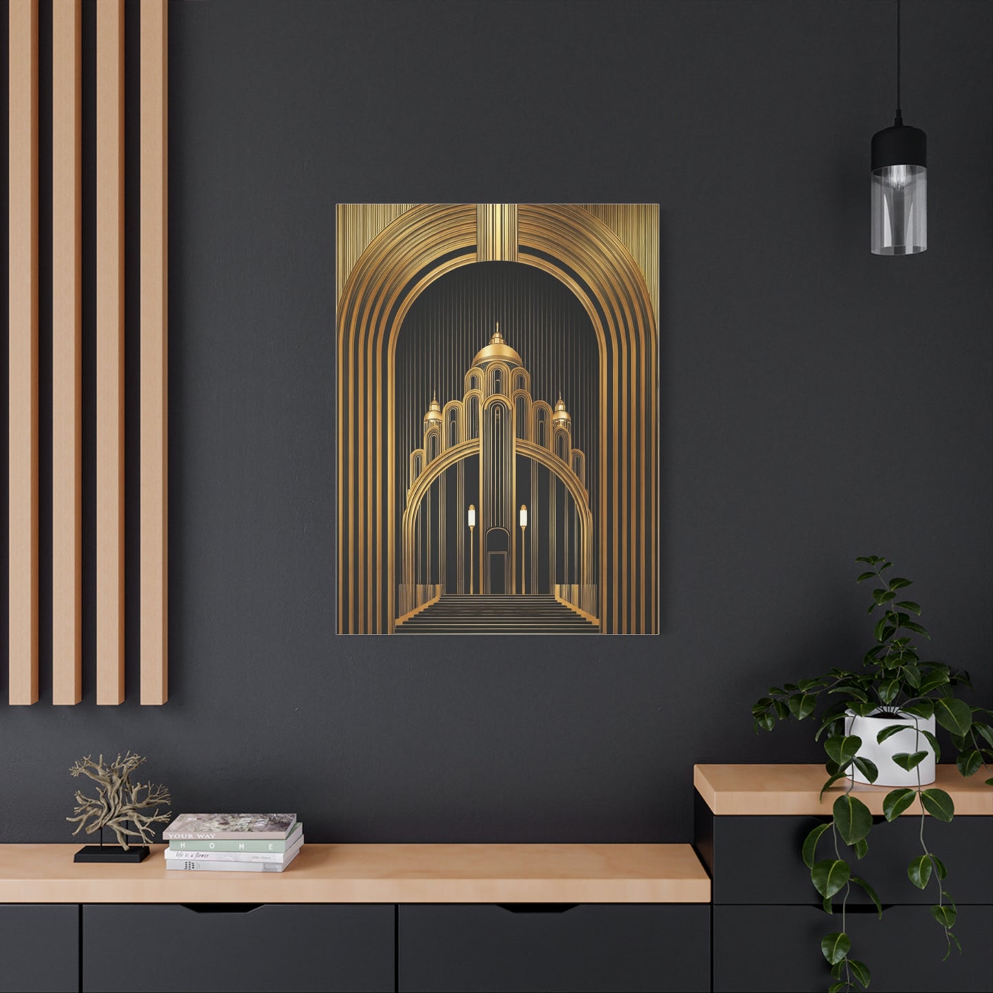 Golden Cathedral Deco Architecture Wall Art & Canvas Prints