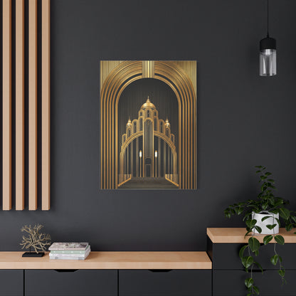 Golden Cathedral Deco Architecture Wall Art & Canvas Prints