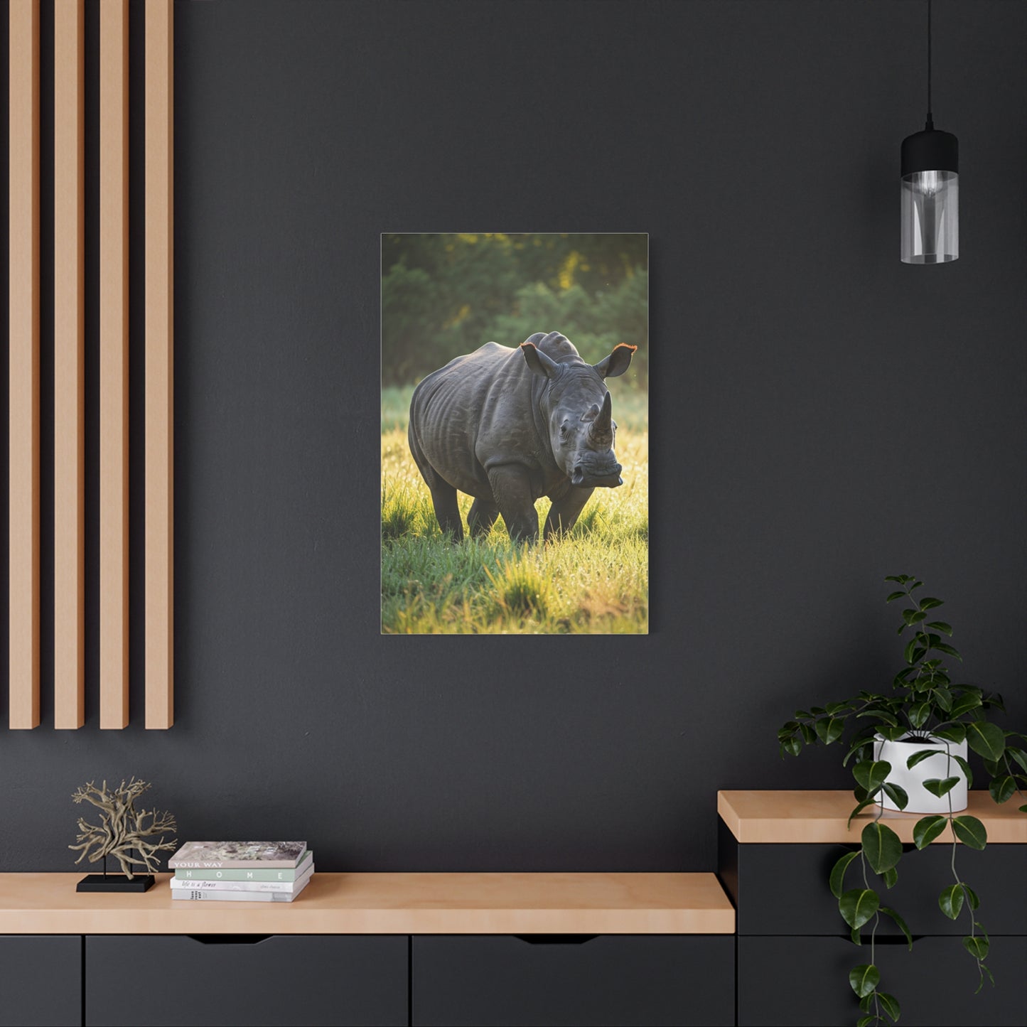 Quiet Strength Rhino Wall Art & Canvas Prints