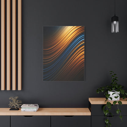 Luminous Wave Fusion Abstract Wall Art & Canvas Prints