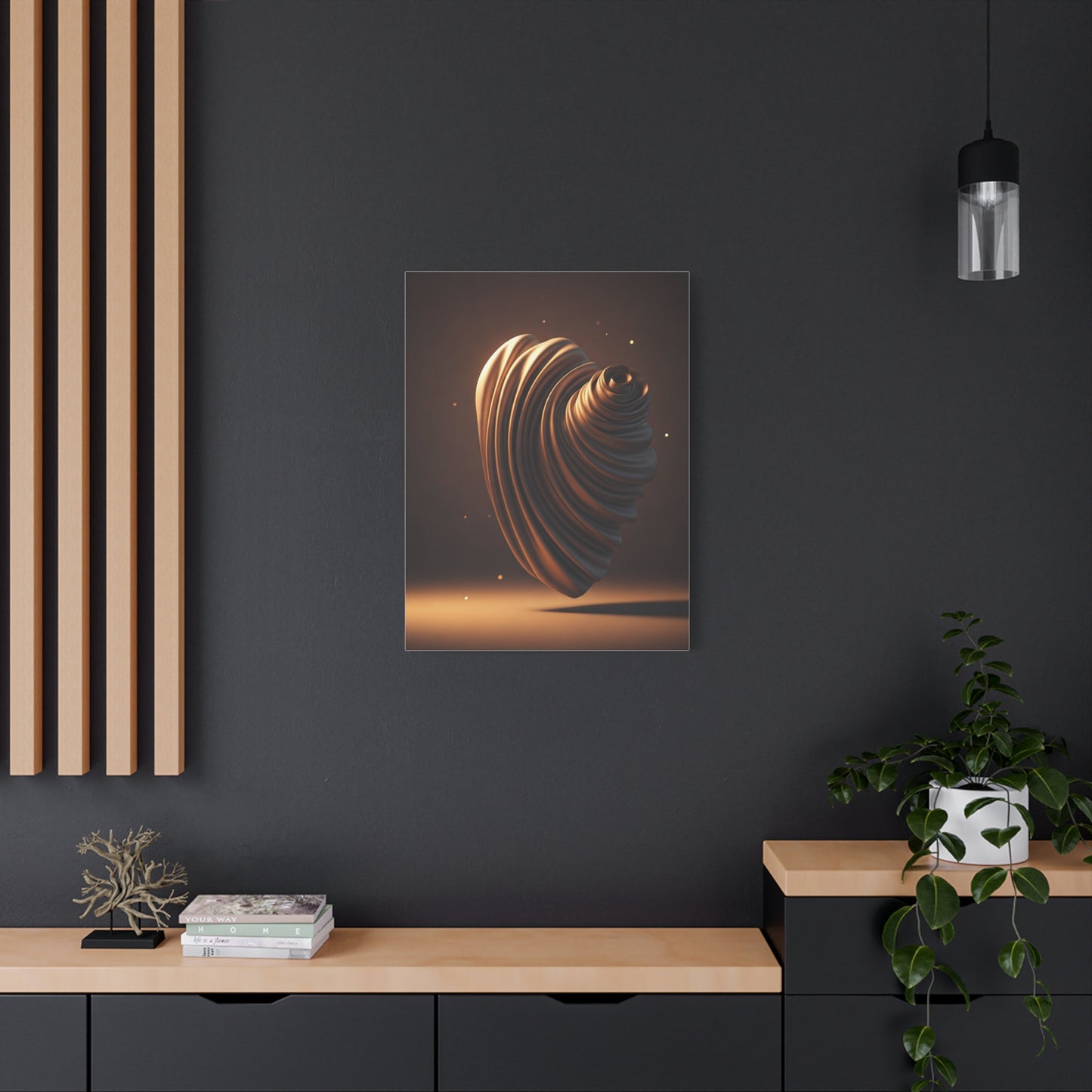 Sculpted Spiral Form Wall Art & Canvas Prints