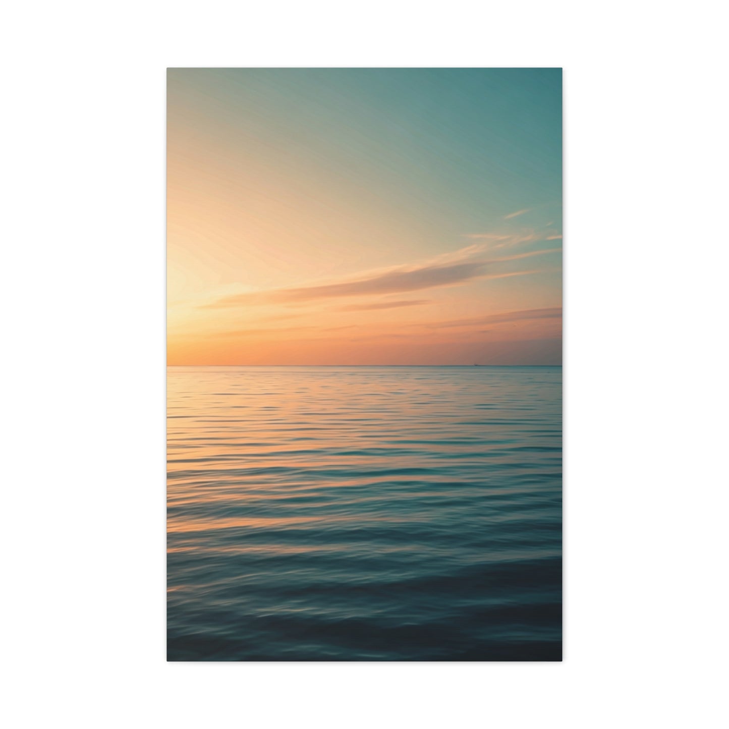 Tranquil Sunset Sea Horizon Wall Art & Canvas Prints