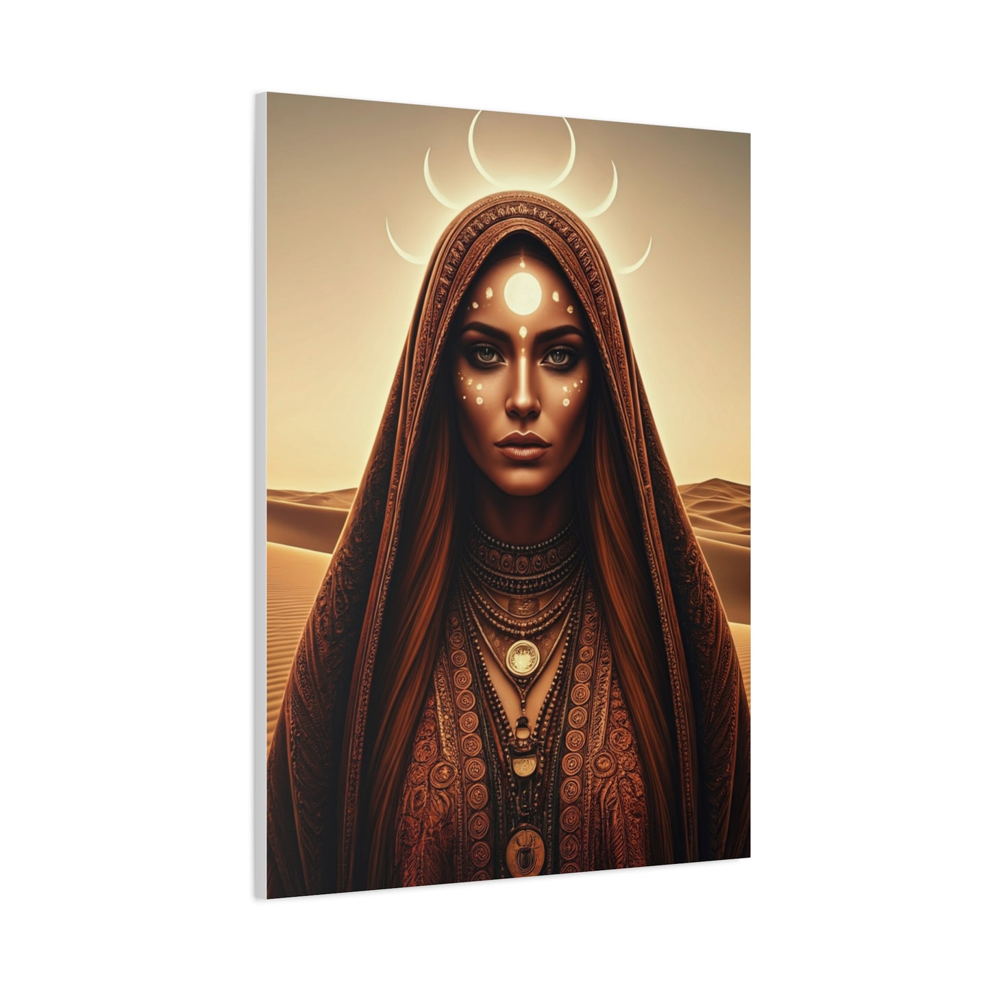 Moonlit Desert Priestess Wall Art & Canvas Prints