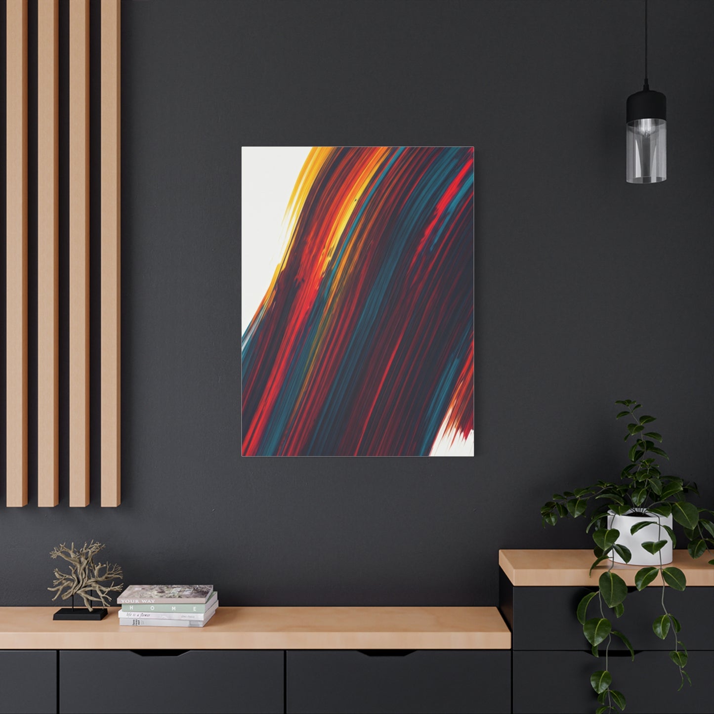 Crimson Momentum Abstract Wall Art & Canvas Prints