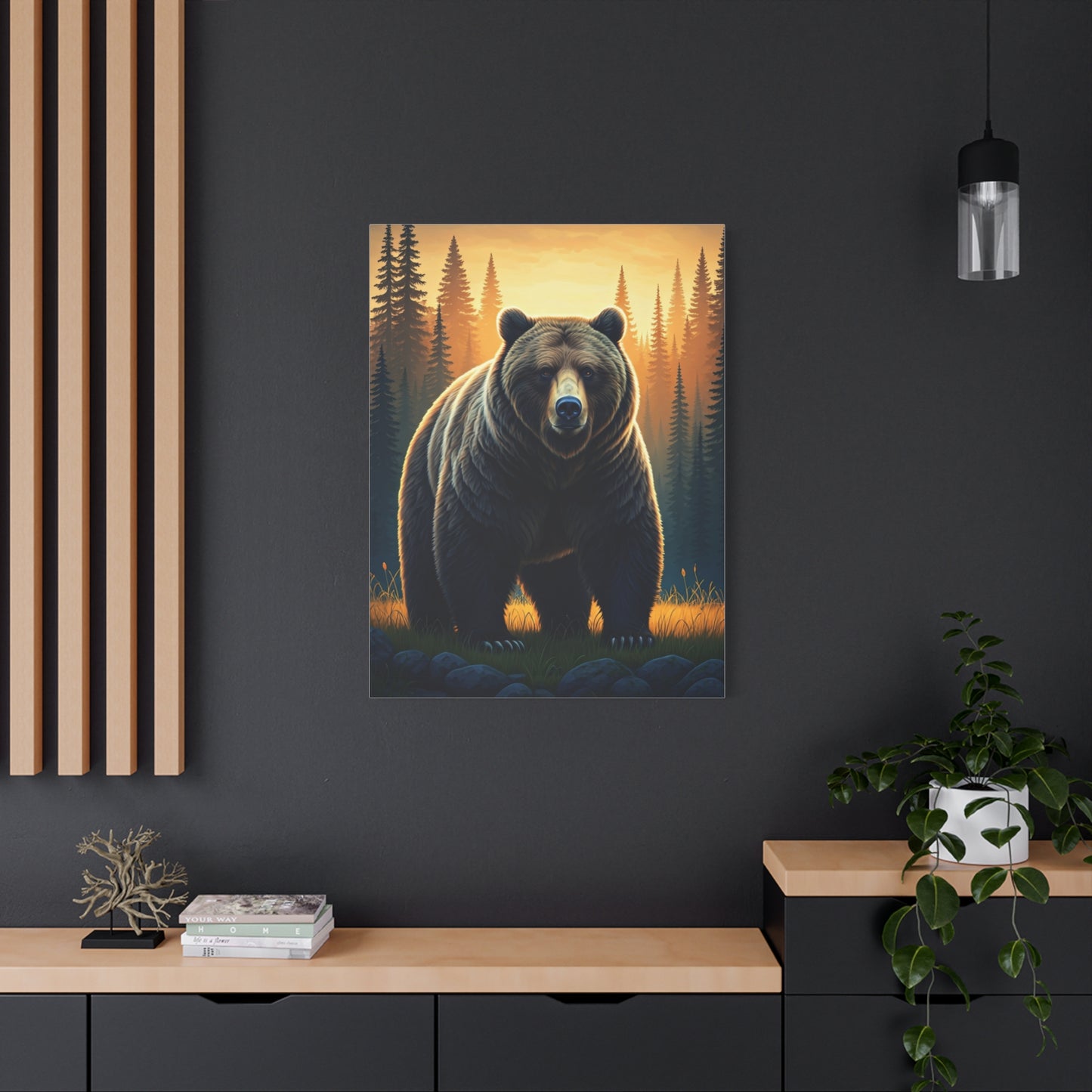 Calm Forest Bear Portrait Wall Art & Canvas Prints