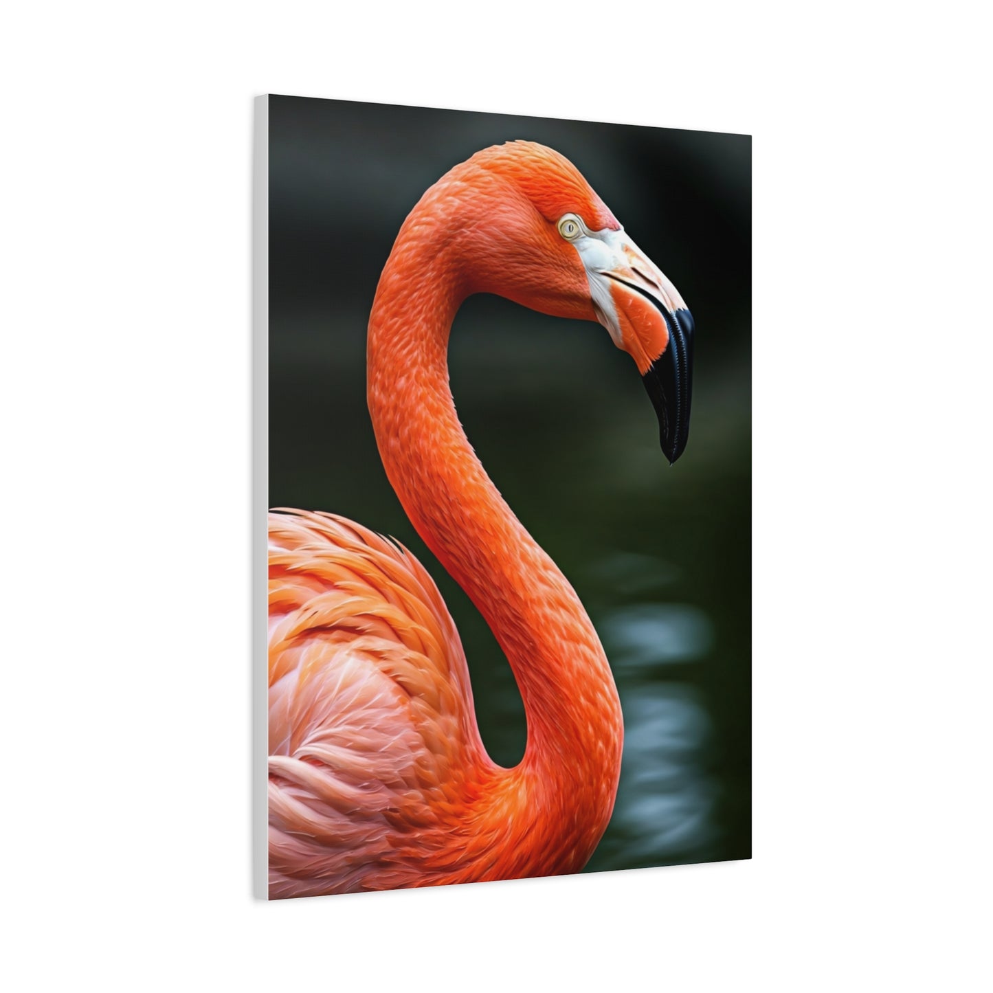 Elegant Pink Flamingo Portrait Wall Art & Canvas Prints