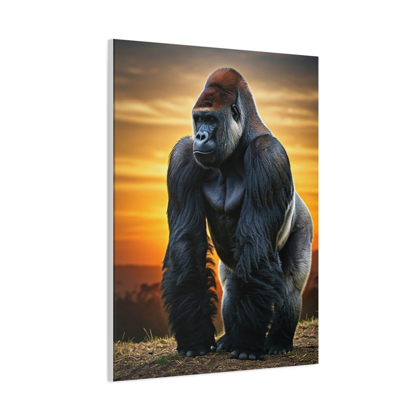 Majestic Gorilla Strength Portrait Wall Art & Canvas Prints