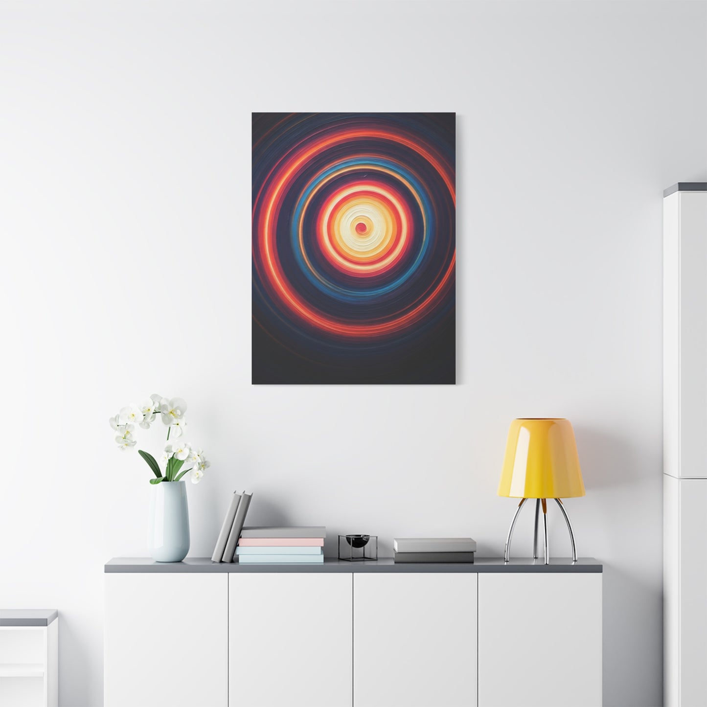 Radiant Circular Pulse Abstract Wall Art & Canvas Prints