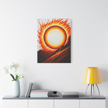 Solar Inferno Abstract Wall Art & Canvas Prints