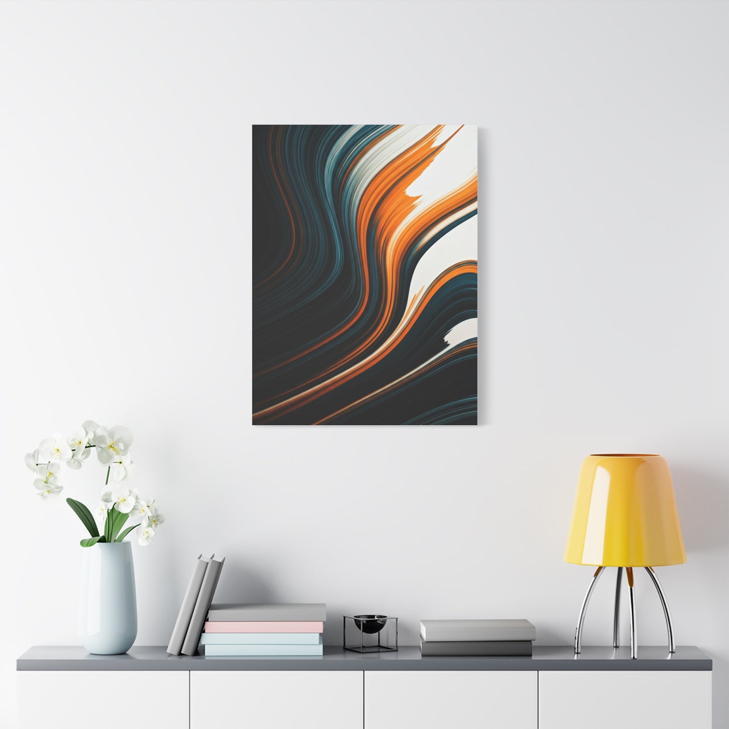 Dark Streamline Abstract Wall Art & Canvas Prints