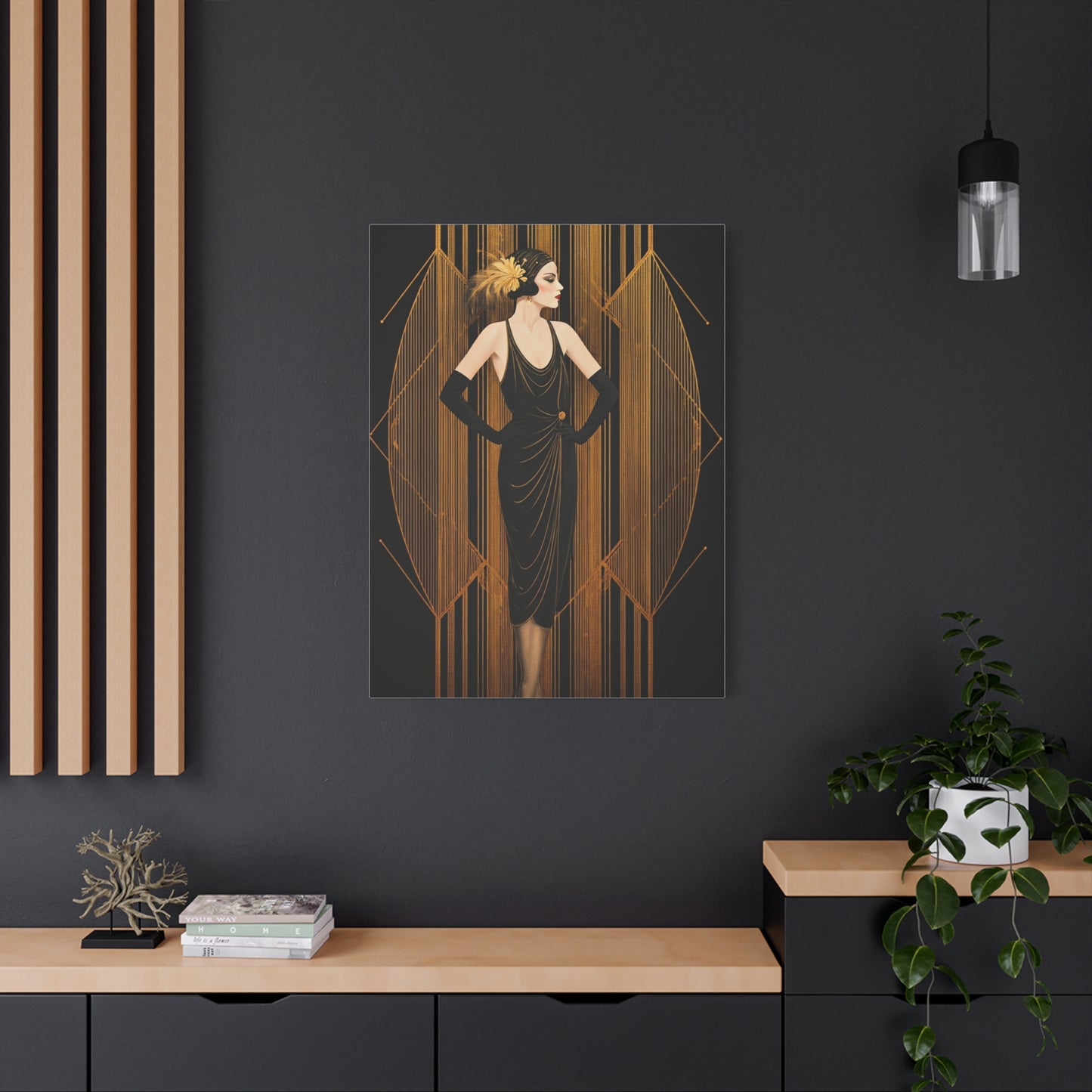 Roaring Twenties Glamour Lady Wall Art & Canvas Prints
