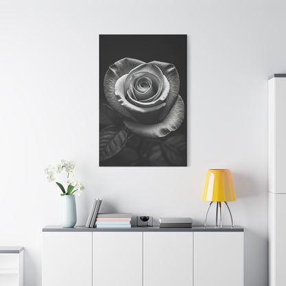 Classic Rose Close-Up Monochrome Wall Art & Canvas Prints