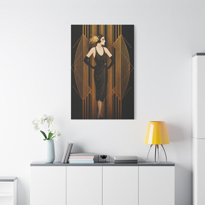 Roaring Twenties Glamour Lady Wall Art & Canvas Prints