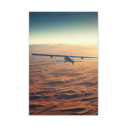 Desert Horizon Aircraft Journey Wall Art & Canvas Prints