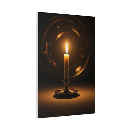 Candlelight Serenity Minimal Wall Art & Canvas Prints