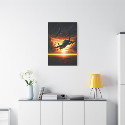 Firestorm Jet Mission Sunset Wall Art & Canvas Prints