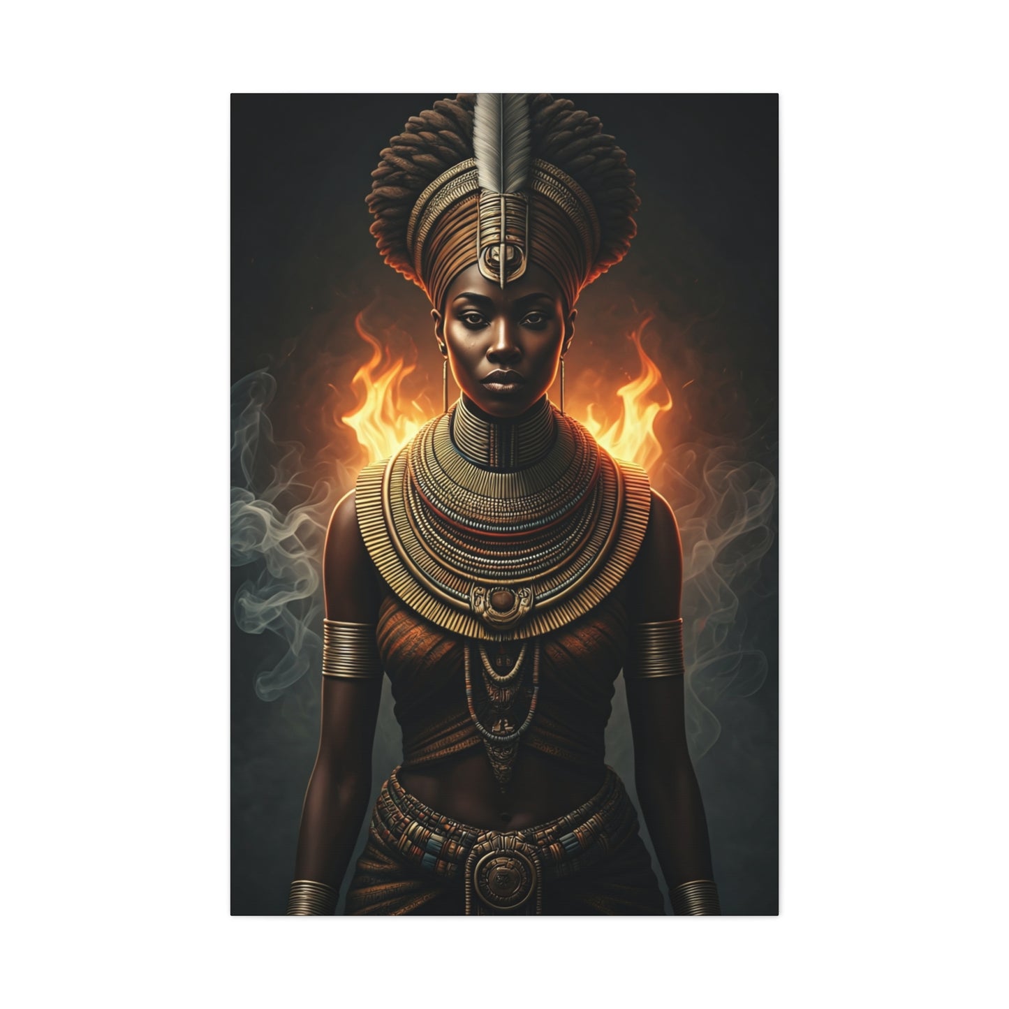 Fire Crown Priestess Wall Art & Canvas Prints