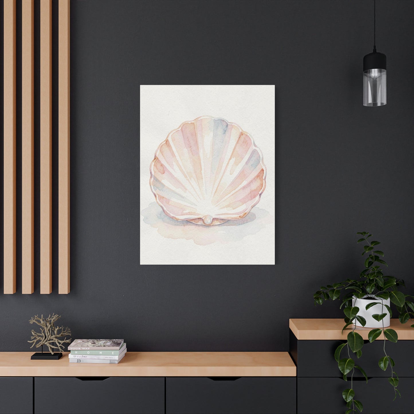 Blush Shell Elegance Wall Art & Canvas Prints