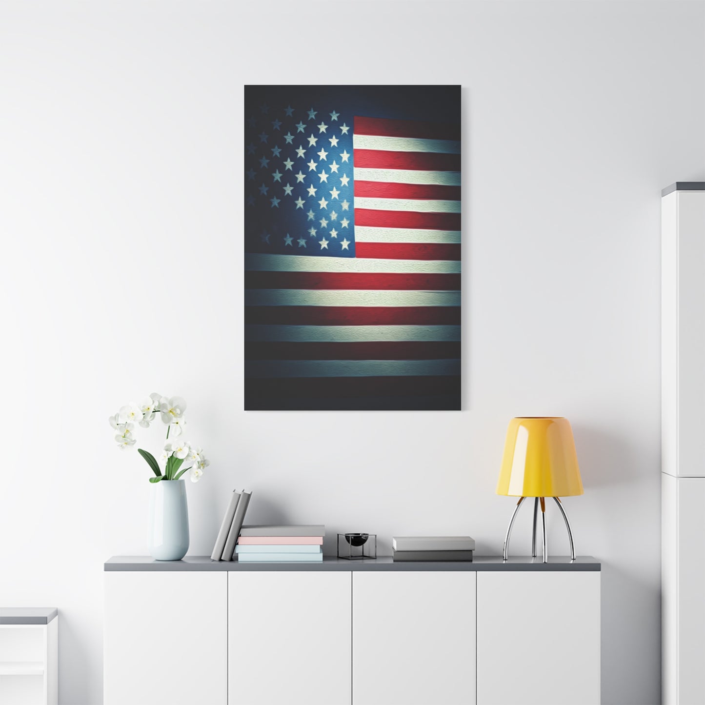 Minimalist Stars and Stripes Pride Wall Art & Canvas Prints