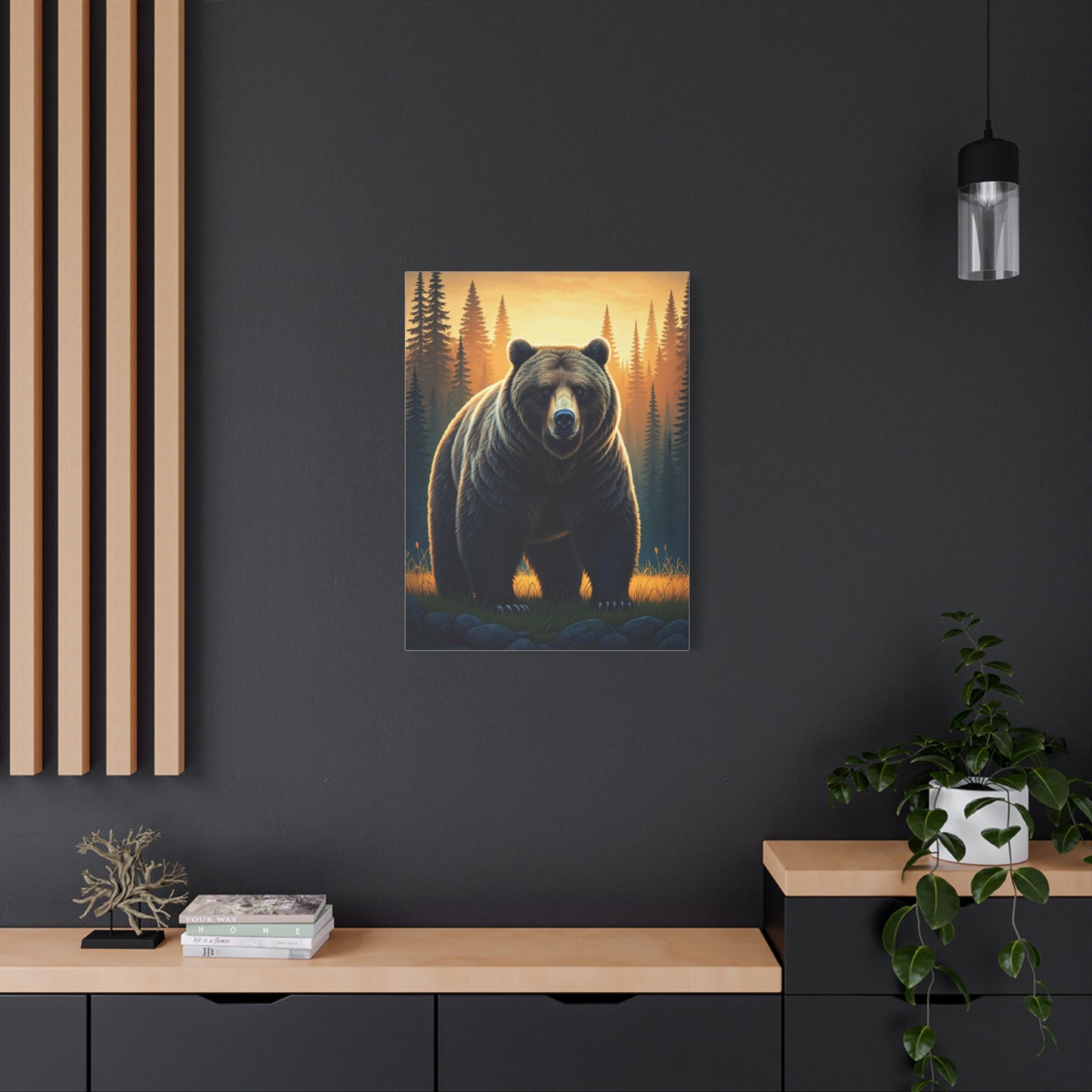 Calm Forest Bear Portrait Wall Art & Canvas Prints