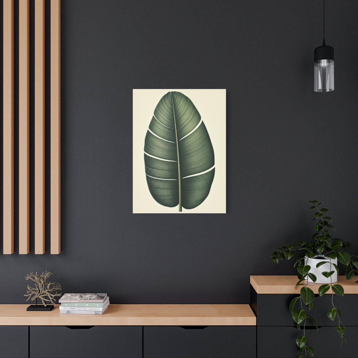 Tropical Leaf Study Illustration Wall Art & Canvas Prints