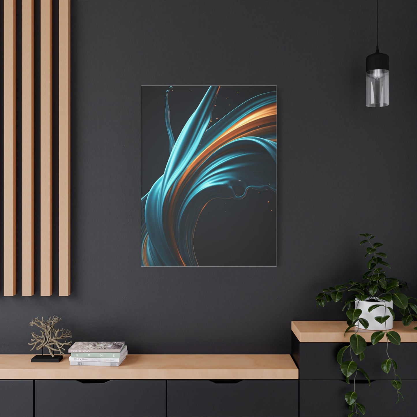 Celestial Current Abstract Wall Art & Canvas Prints