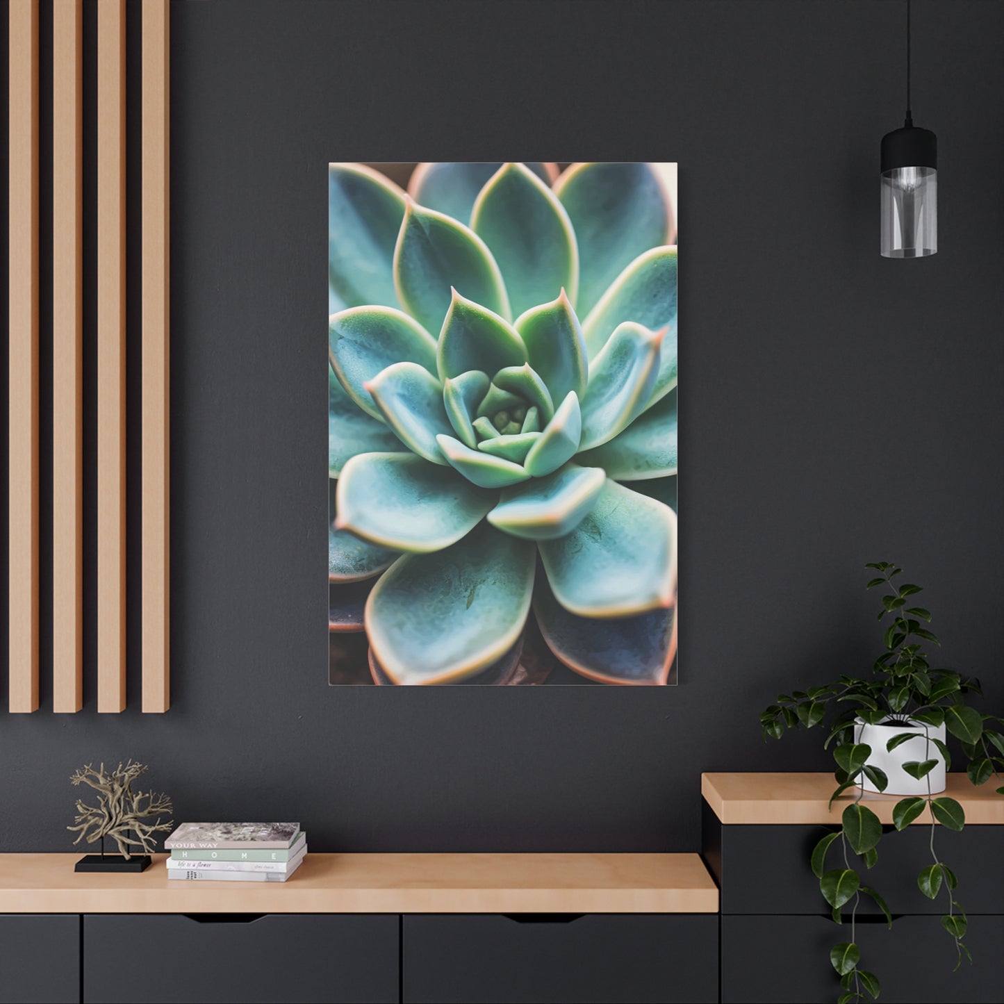 Sage Succulent Bloom Wall Art & Canvas Prints