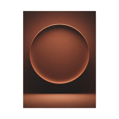 Luminous Bronze Sphere Minimal Wall Art & Canvas Prints