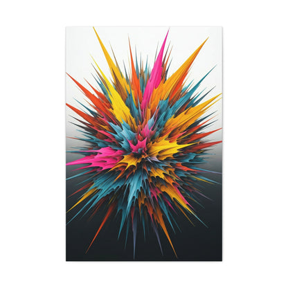 Explosive Color Bloom Abstract Wall Art & Canvas Prints