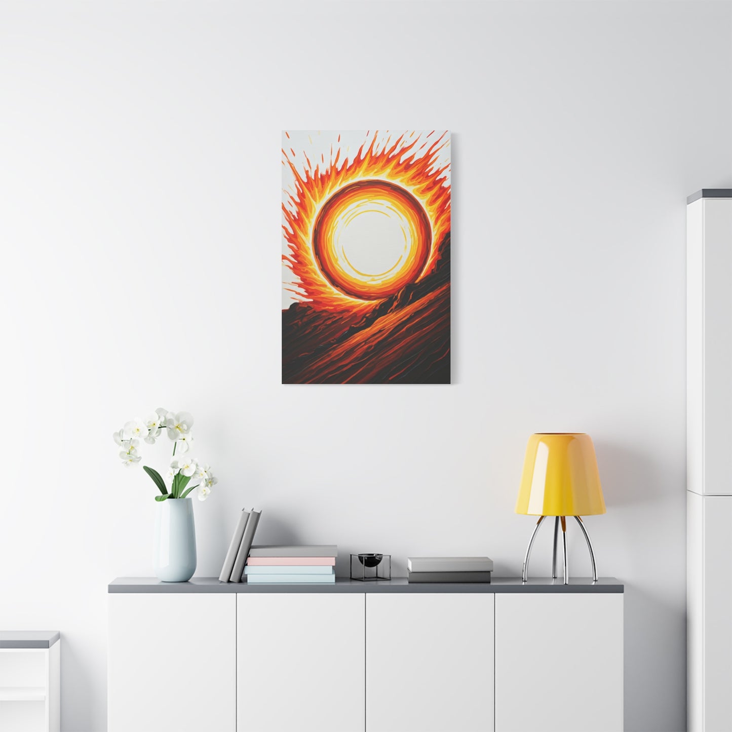 Solar Inferno Abstract Wall Art & Canvas Prints