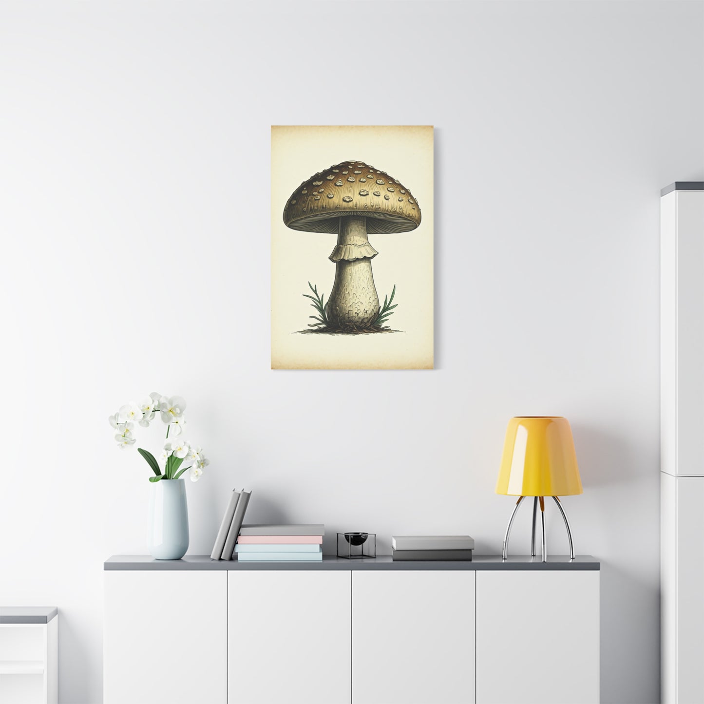 Woodland Toadstool Illustration Wall Art & Canvas Prints