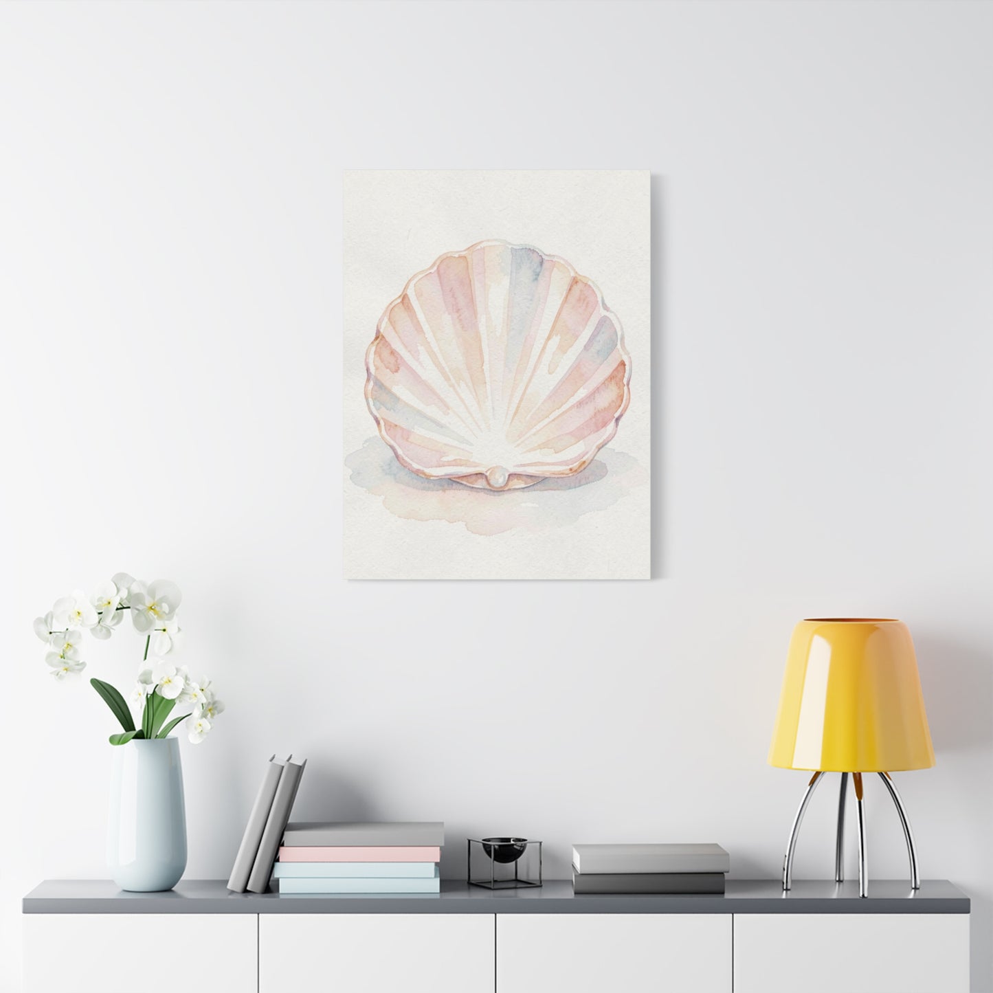Blush Shell Elegance Wall Art & Canvas Prints
