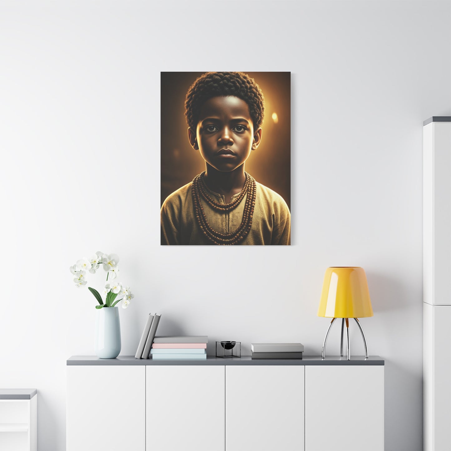 Golden Innocence Portrait Wall Art & Canvas Prints