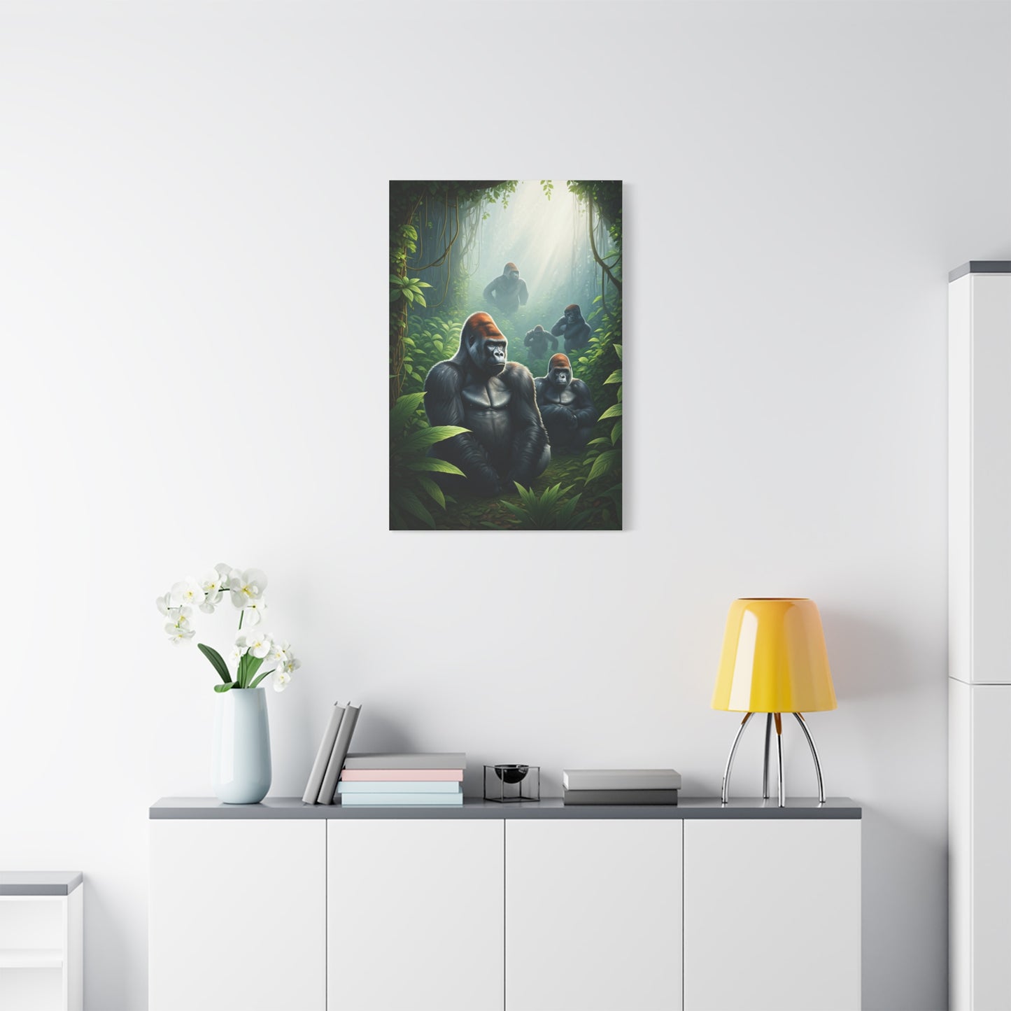 Jungle Guardians Gorilla Family Wall Art & Canvas Prints