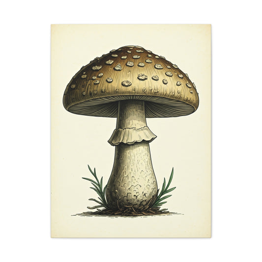 Woodland Toadstool Illustration Wall Art & Canvas Prints