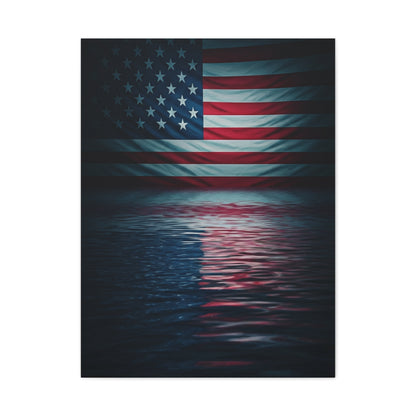 Stars and Stripes on the Water Wall Art & Canvas Prints