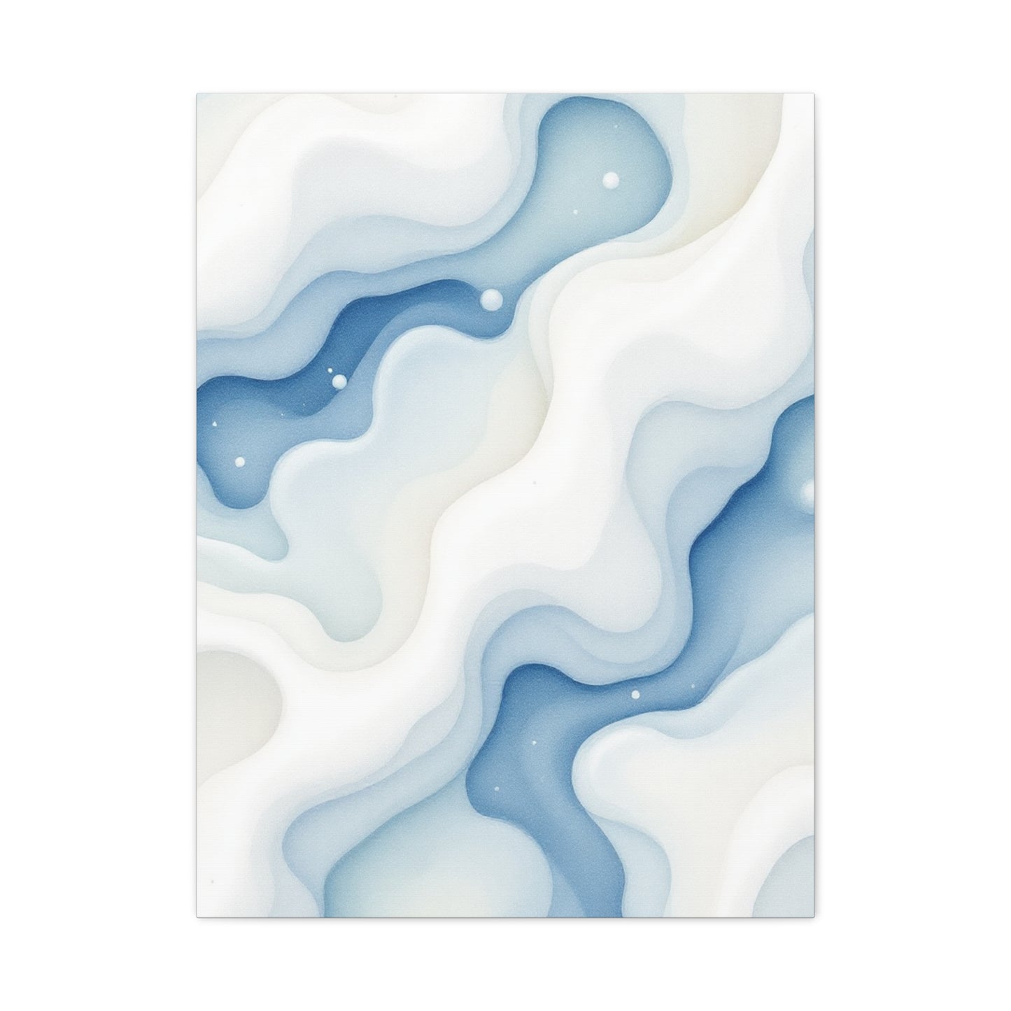 Flowing Blue Marble Waves Wall Art & Canvas Prints