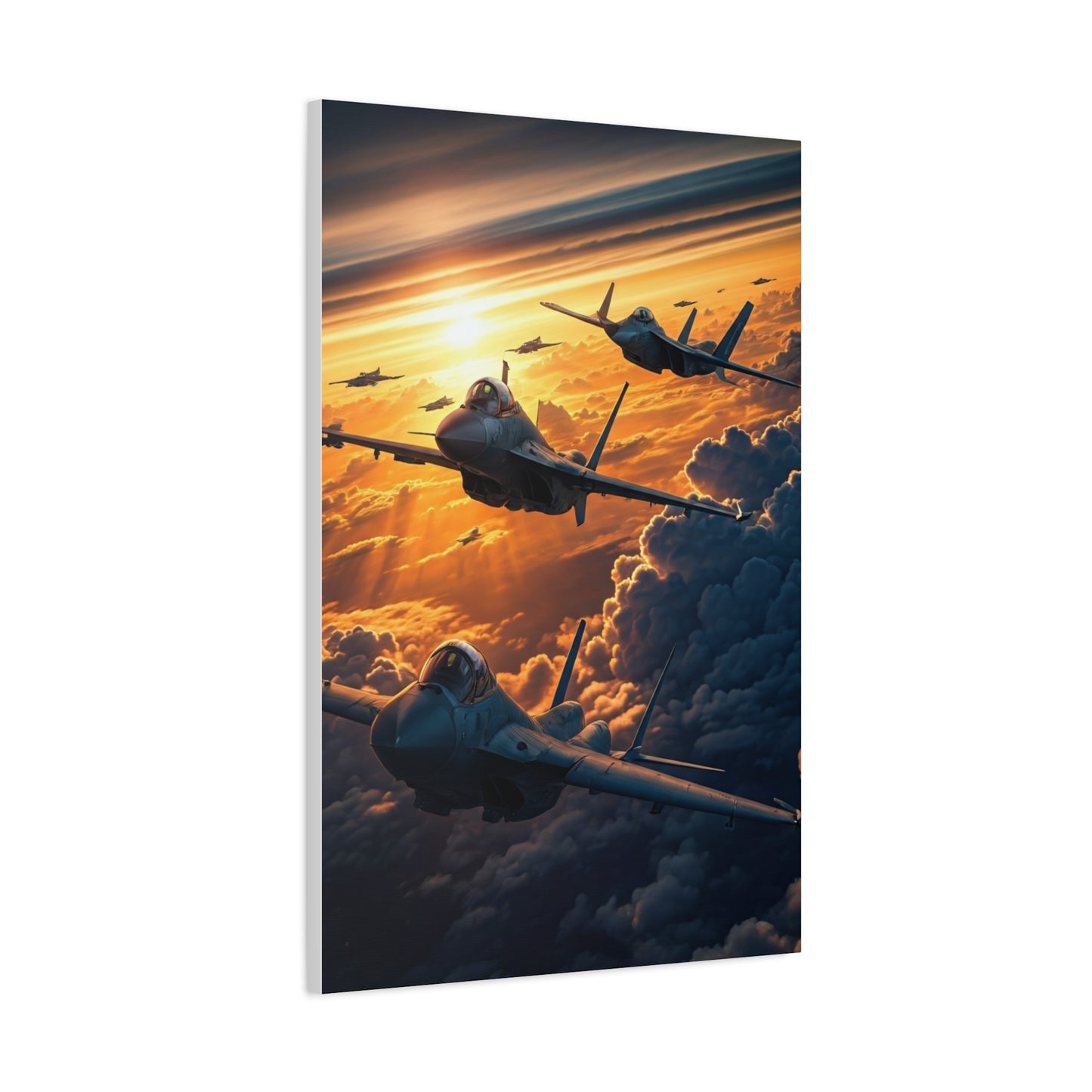 Golden Cloud Armada Flight Wall Art & Canvas Prints